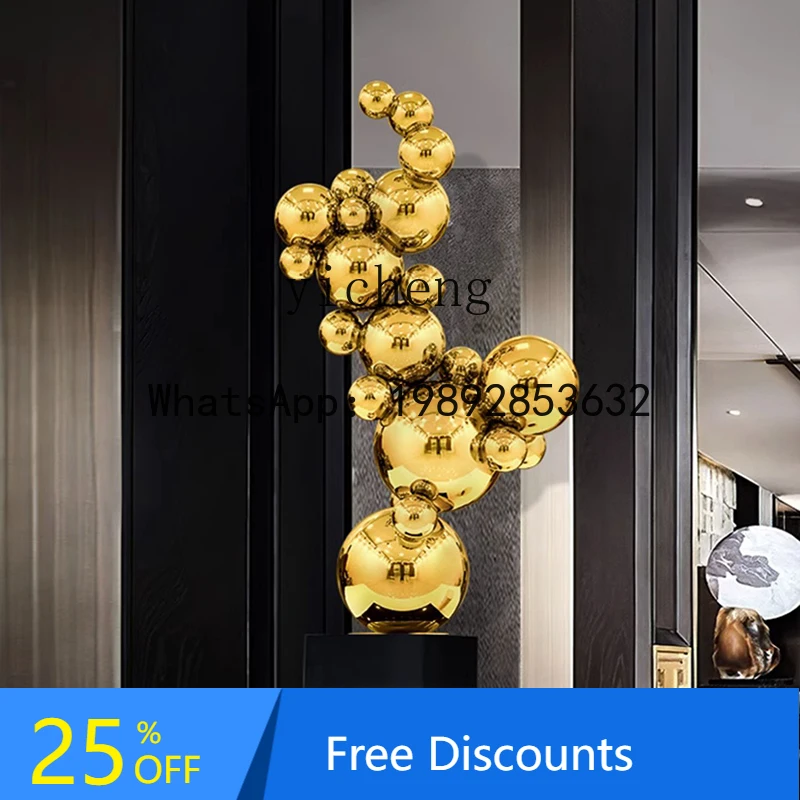 

large floor ornament high-end living room entrance TV cabinet next to the decoration home accessories