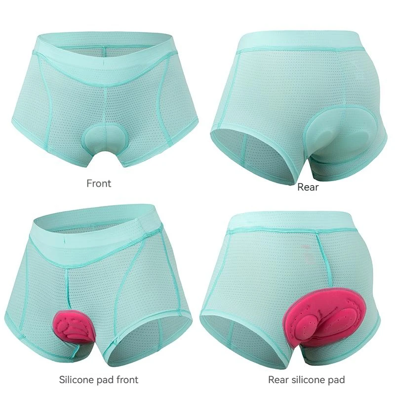 JEPOZRA-Pantalones cortos de ciclismo acolchados 3D gel para mujer, ropa interior cómoda, medias de compresión, calzoncillos de bicicleta, bicicleta