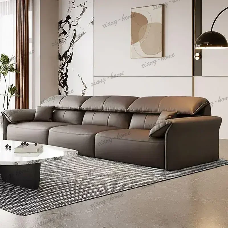 LJY Minimalist Extendable Reclining Sofa Leather Relax Italiano High Quality Couch Cinema Full Body Inflavel Sofa Perezoso Furni