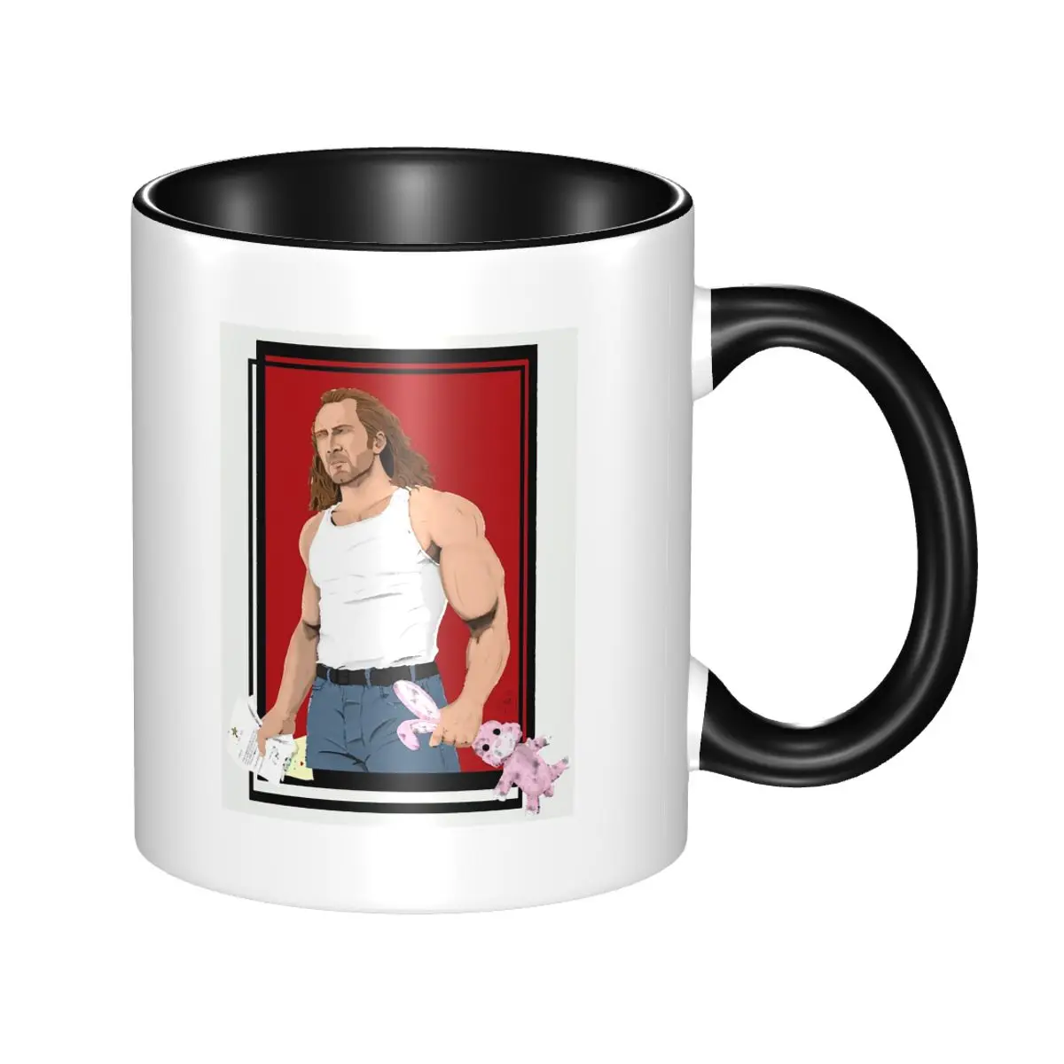 Nicolas Cage CON AIR Put The Bunny Back In The Box Mug Funny Ceramic Coffee Cups Tea Mugs Milk Cup Drinkware Gifts for Friends