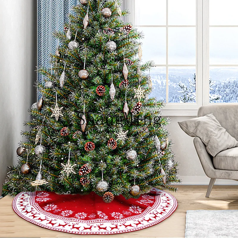 

DSA new Christmas tree skirt Christmas decorations Holiday supplies Knitted tree skirt Christmas gifts
