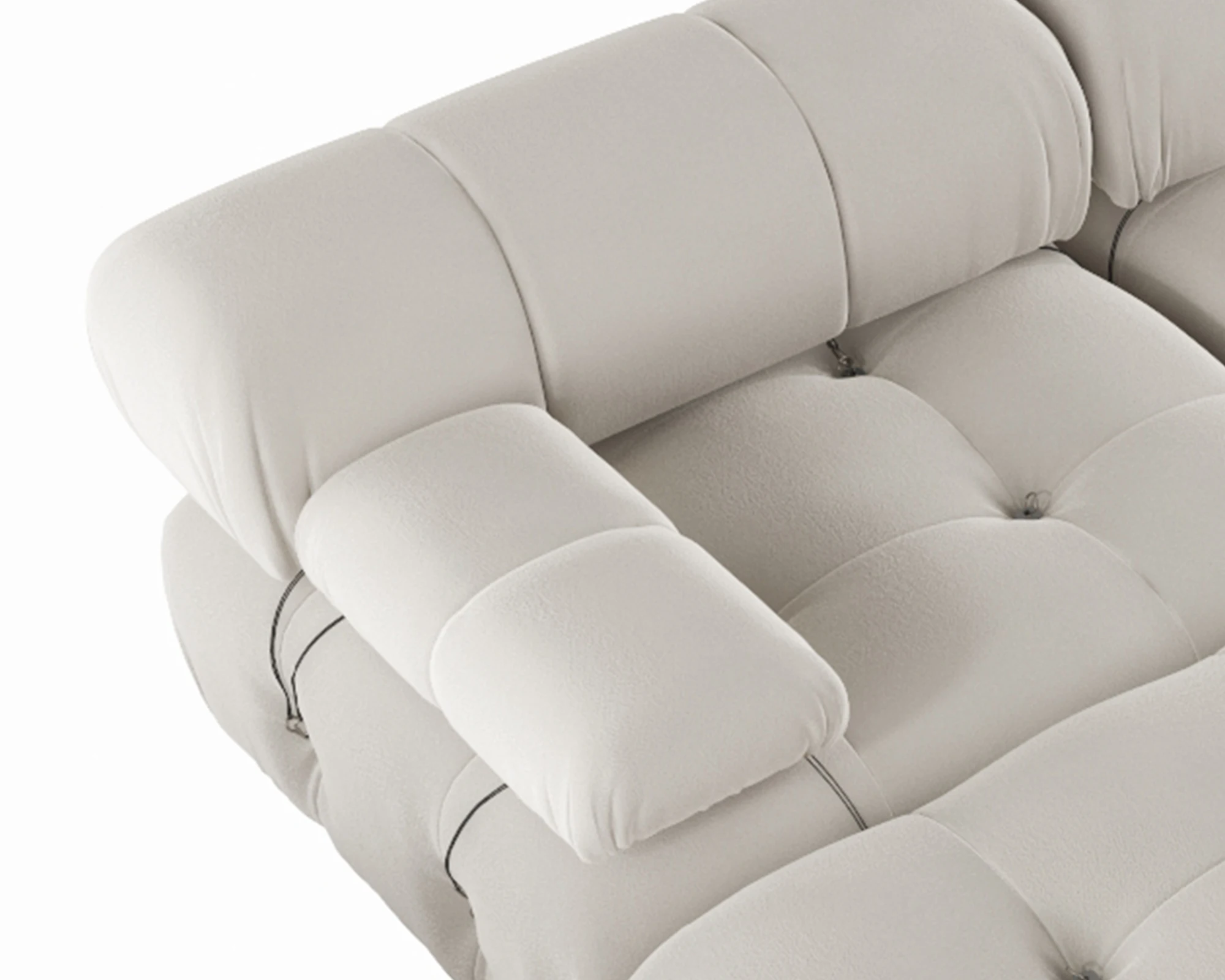 Modern Sectional Sofas Living Room U-Shaped Minimalist Velvet Fabric Large Sofa Couches Couch with Chaise Ottomans