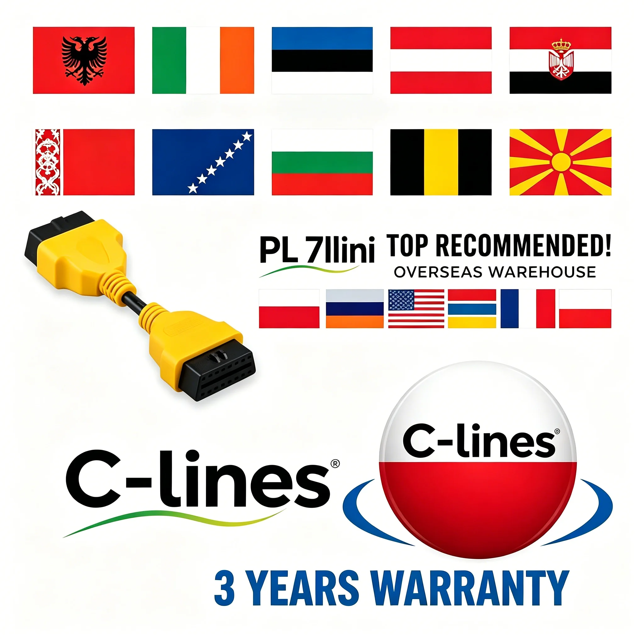 

2026 7lilini egygold Oscams Polska Slovakia Italy Cable Clines colorful Europe Poland Germany 4k Cable Oscam Harness Connector