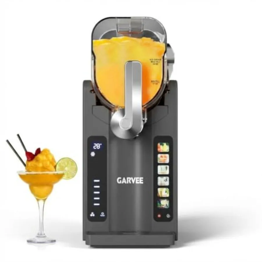 

70 oz Frozen Drink Soft Serve Ice Cream Machine for Home No Ice Needed with LED Display One-Touch Reservation 6 Pre-Set Program