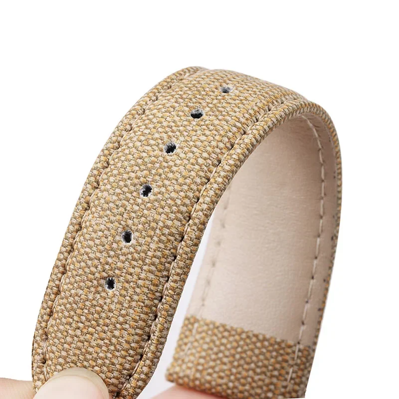 الدنيم نمط النايلون حزام الساعات لهواوي Gt2/3 خمر حزام من الجلد 12/14/16/18/20/22 مللي متر حزام (استيك) ساعة للرجال النساء اكسسوارات