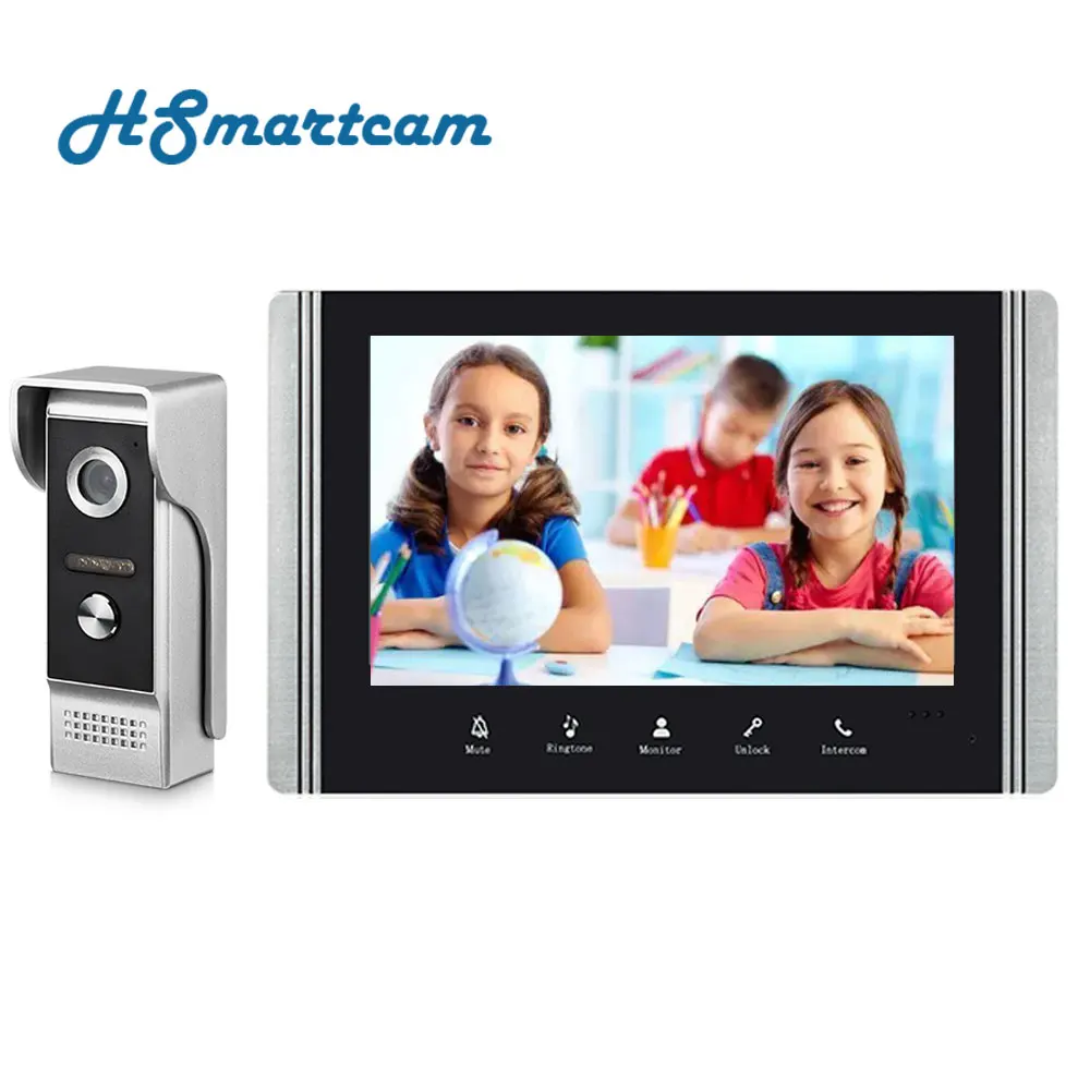 New  7 Inch Wired Video Intercom With Camera Doorbell Waterproof Apartment Security Protection Private Residential