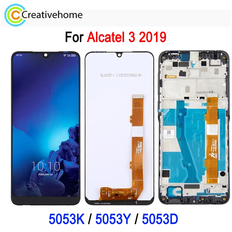 5.94 inch LCD Screen For Alcatel 3 2019 5053K 5053Y 5053D Phone LCD Display & Touch Screen Digitizer, Repair Replacement Part