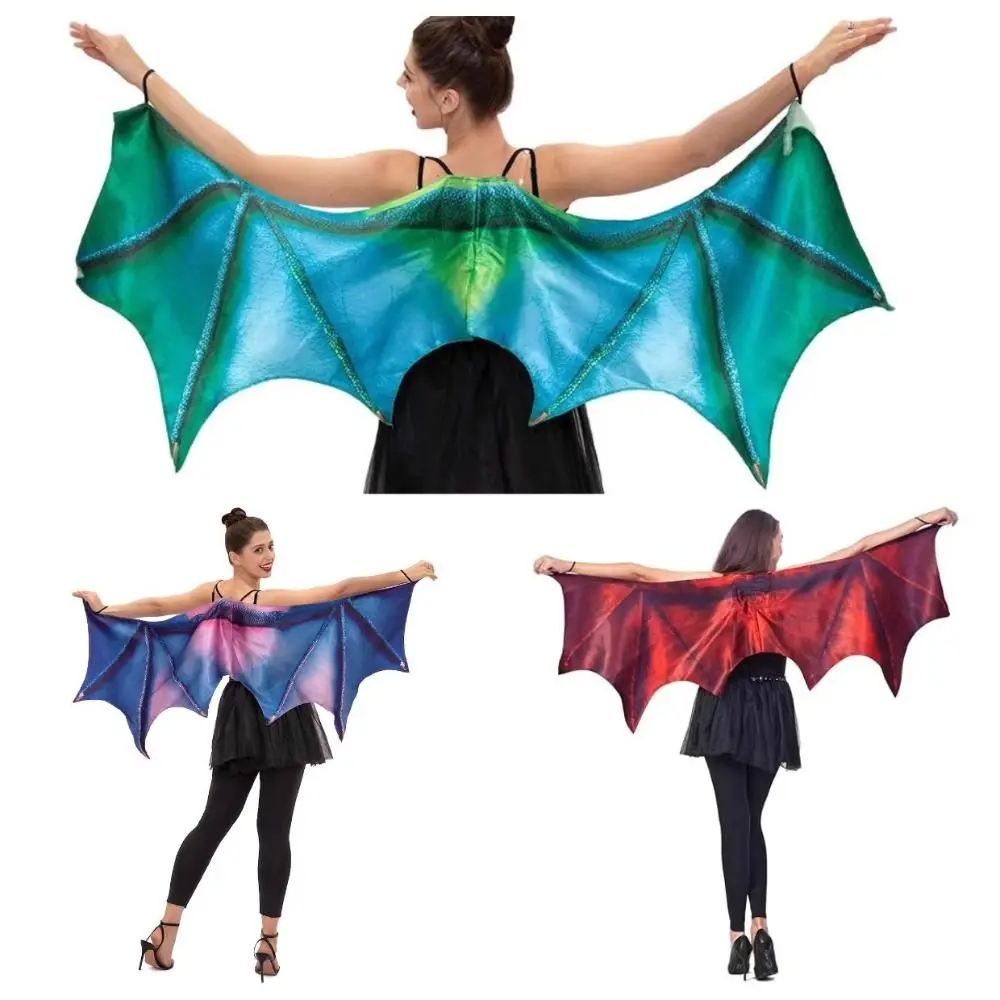 Decoration Role Play Women's Dragon Horn Wings Halloween Decoration One Size Dragon Demon Wings Cosplay Costumes Carnival Party