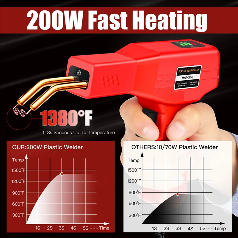 A26F-Car Bumper Repair Machine Plastic Bumper Repair Welding Welding Nails And Welding Rods Plastic Welding Machine EU Plug