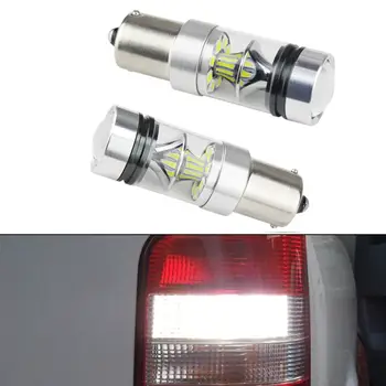 2個BA15S 100W 20SMD Canbus無故障白色LED倒車尾燈煞車燈,適用於大眾Transporter Multivan Caravelle T4 T5 T5.1 T6 12 最佳銷售 t4 大眾 - №8