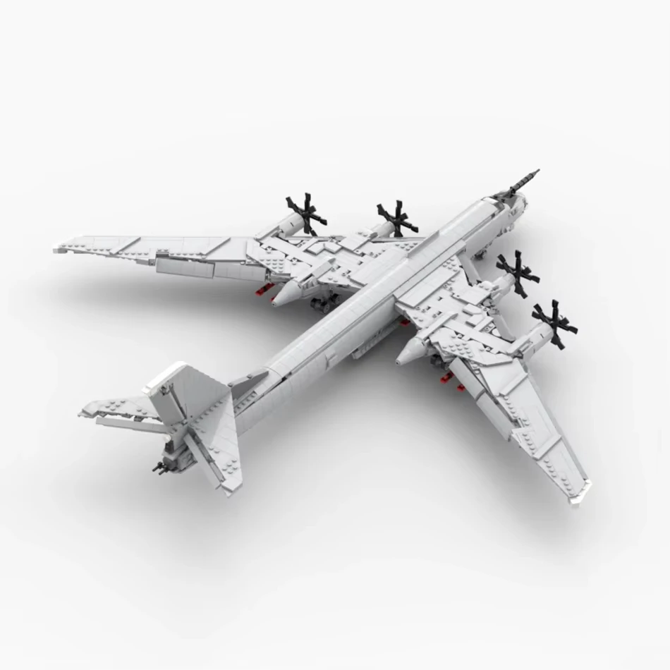 2437 piezas MOC Tupolev TU-95 oso avión de combate modelo DIY montaje juguete de bloques de construcción regalo de cumpleaños para niños
