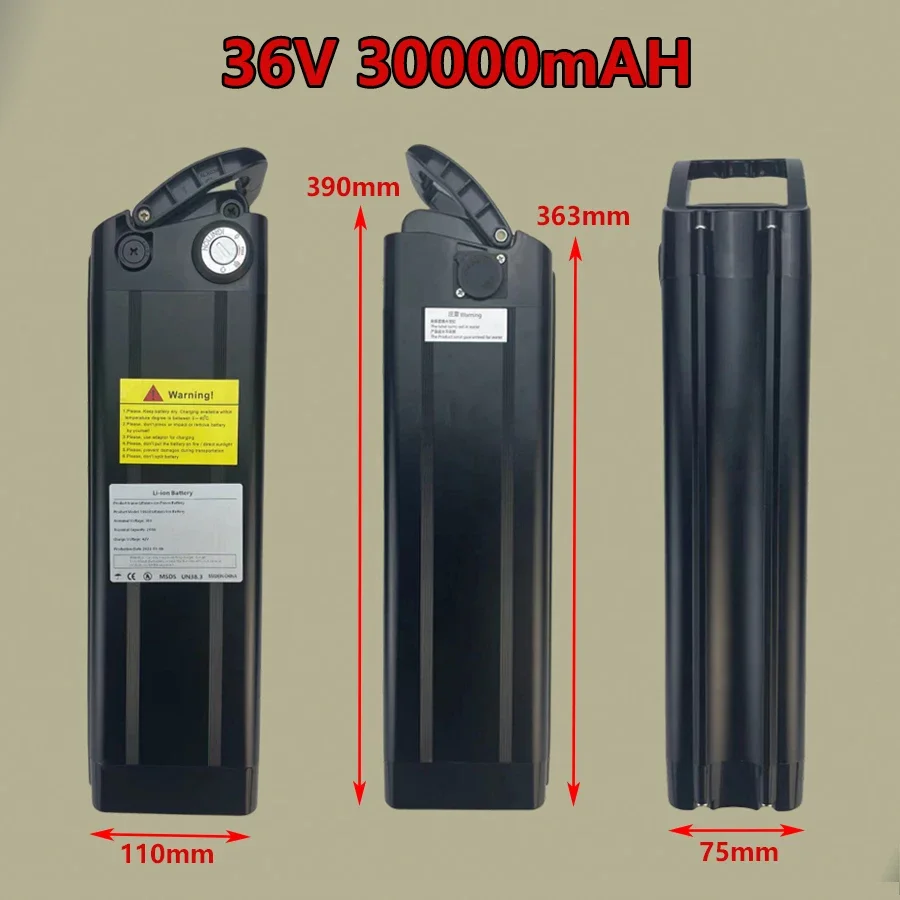 Silver Fish 18650 36V 30AH Rechargeable Battery+Charger