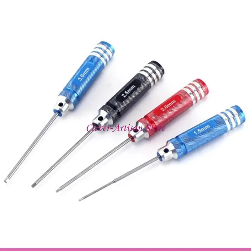 E06B 4PCS/SET ALLEN OUTDRIVERS H1.5 мм/2,0 мм/2,5 мм/3,0 мм отвертка шестнадцатеричной отвертки для модельных самолетов DIY