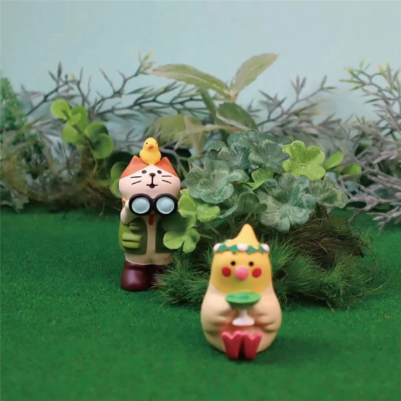 A88X D Miniatur-Harz-Figuren, Statue – niedliche Frosch-Skulptur für den Außenbereich, Feengarten und Schreibtisch-Dekoration, bezaubernde Figur, Statue Dur