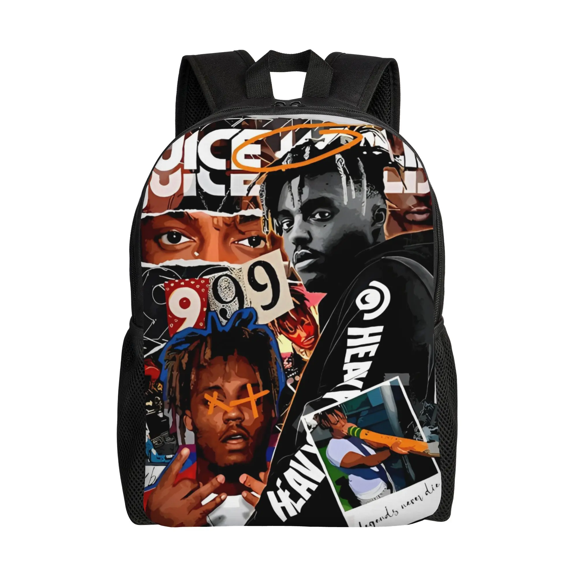 

Рюкзак Juice WRLD Hiphop 999: Прочный повседневный рюкзак для студентов и работы, унисекс, для колледжа, из холщовой ткани