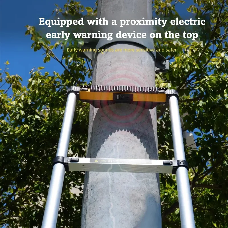 Aluminum Alloy Telescopic Ladder Electrician Grade Heavy Duty Design For Outdoor Engineering Applications