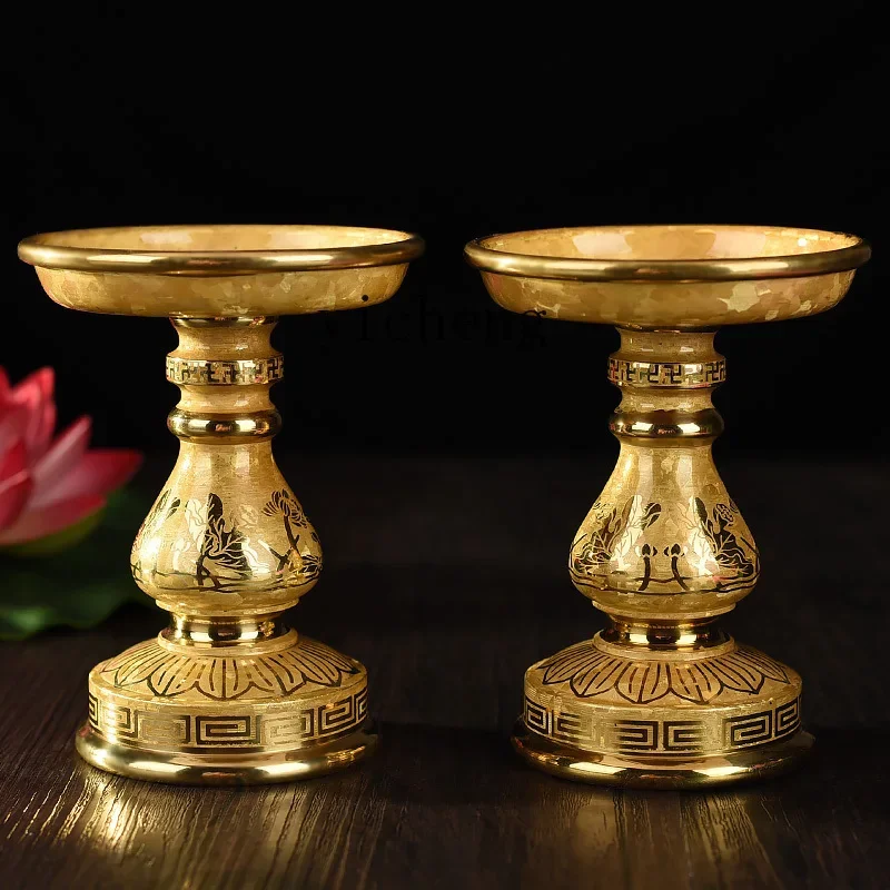 H20- Buddhist Needle Candle Holder Candle Holder Ghee Candle Holder  Needle Long Ming Seat