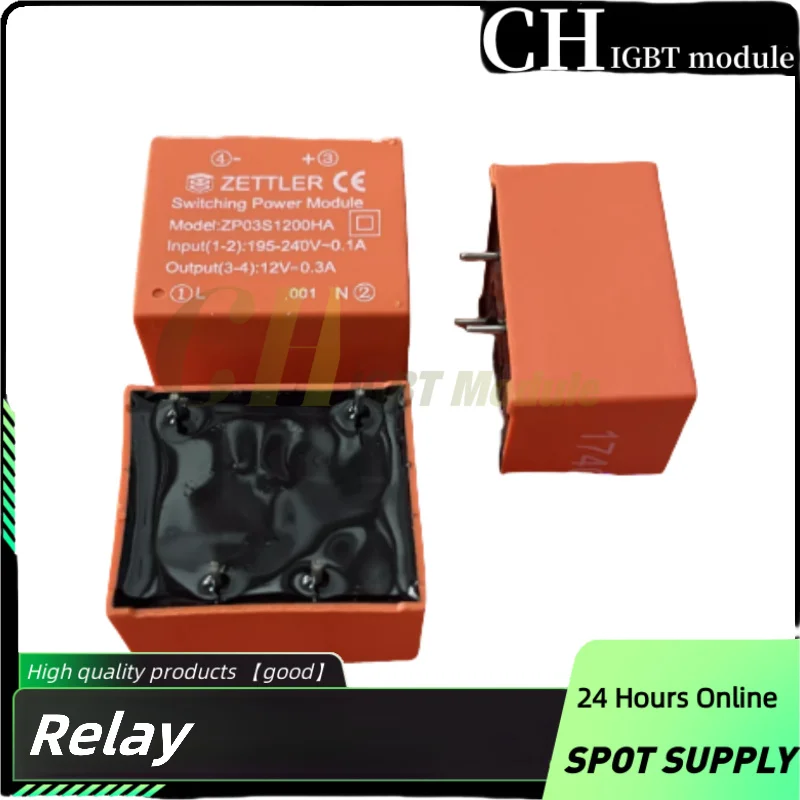 Fuente de alimentación de módulo ZP03S1200HA, 12V, 0.3A, 4 pines