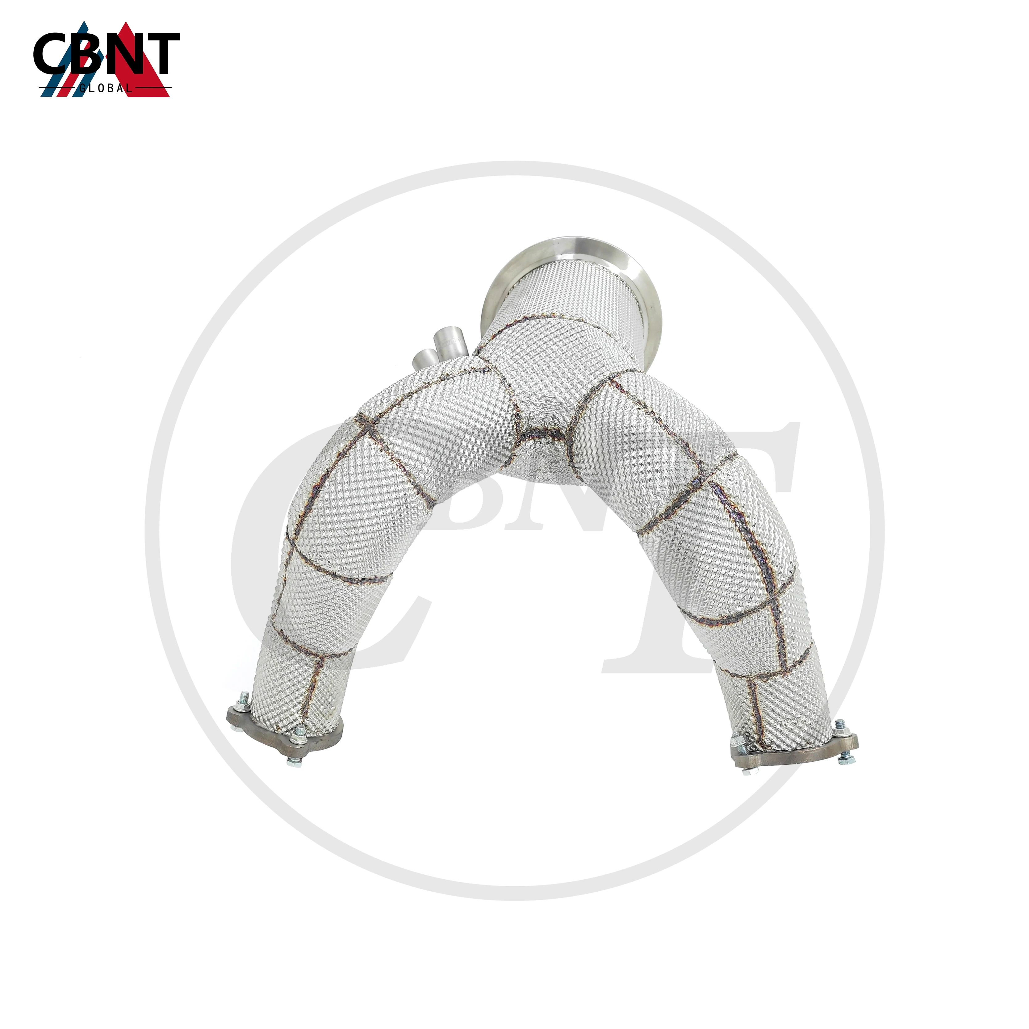 

CBNT Downpipe with Catalytic for Porsche Cayenne 9Y0 3.0T 2019-2023 Exhaust Header SS304 Stainless Steel Quality Exhaust-pipe