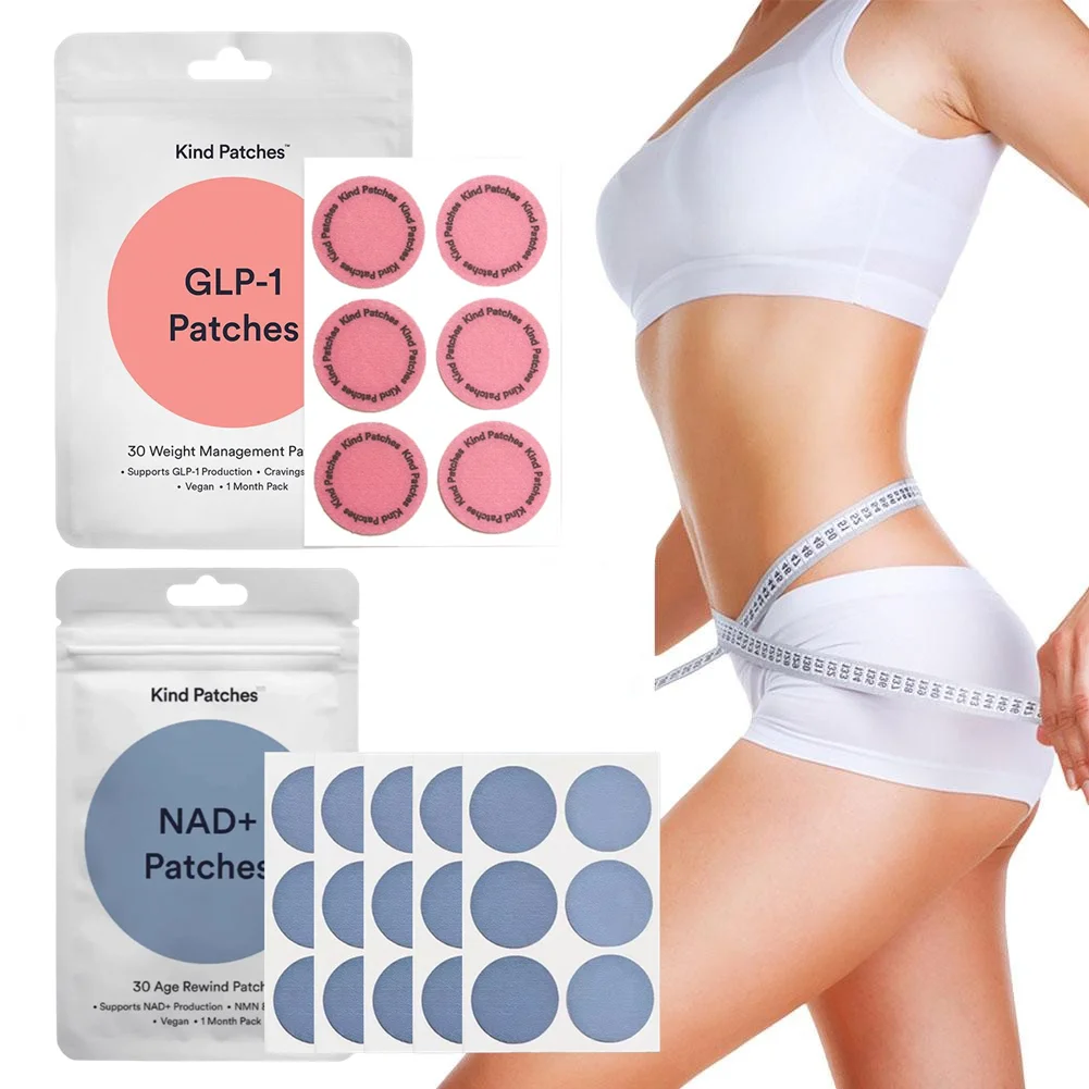 GLP-1 NAD+ Kind Patches Body Shaping Patches Weight Loss Slimming Stickers Suppressing Appetite For Weight Management