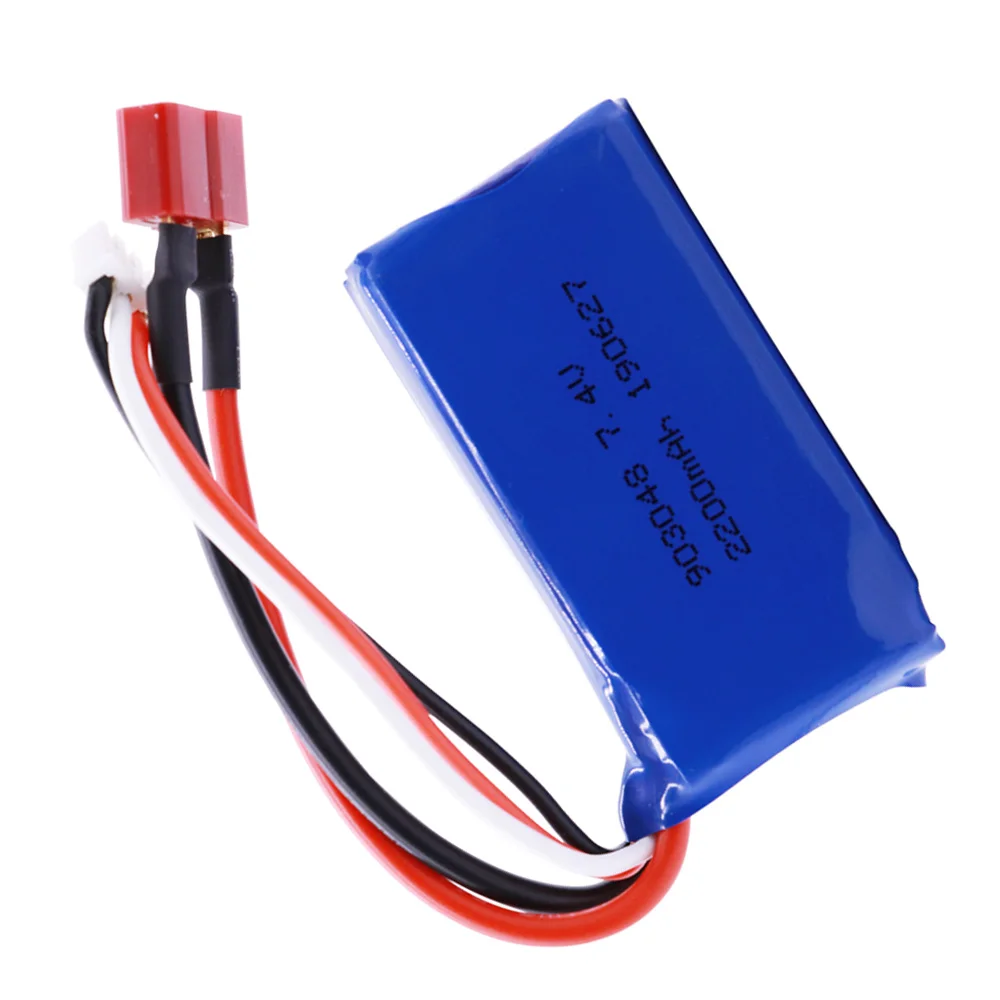 Ad alta capacità 7.4V 2200mAh 2S Lipo Batteria Per WLtoys A959-B A969-B A979-B K929-B RC giocattoli Auto Camion elicottero barche accessori