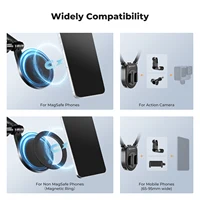 K&F Concept Soporte magnético para teléfono con cuello para grabar manos libres POV/Vlog Video Filming Soporte magnético para el pecho del teléfono