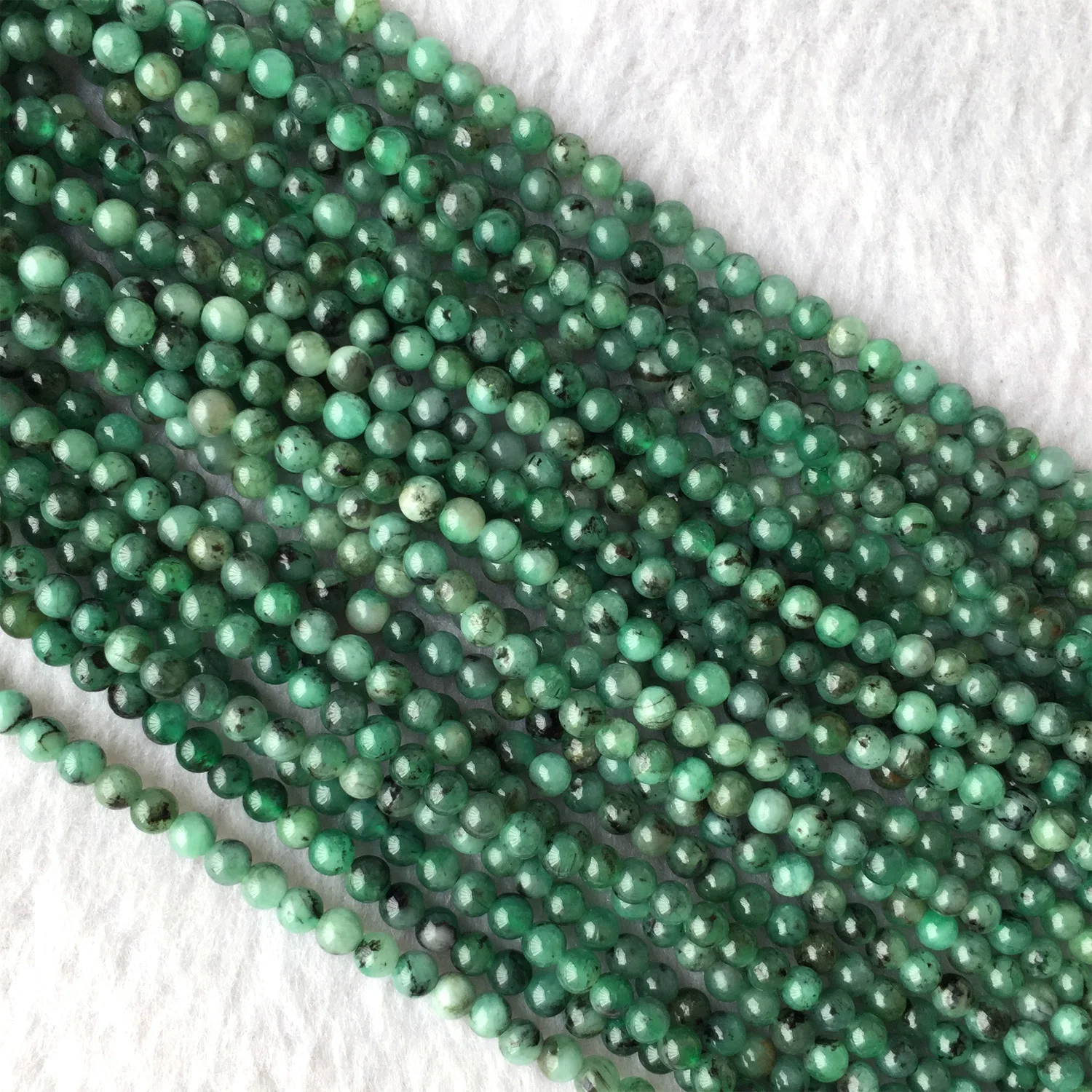 Veemake Natural Emerald Faceted Round Rondelle Edge Cube Coin Disc Beads For Jewelry Making DIY Necklace Bracelets Earrings