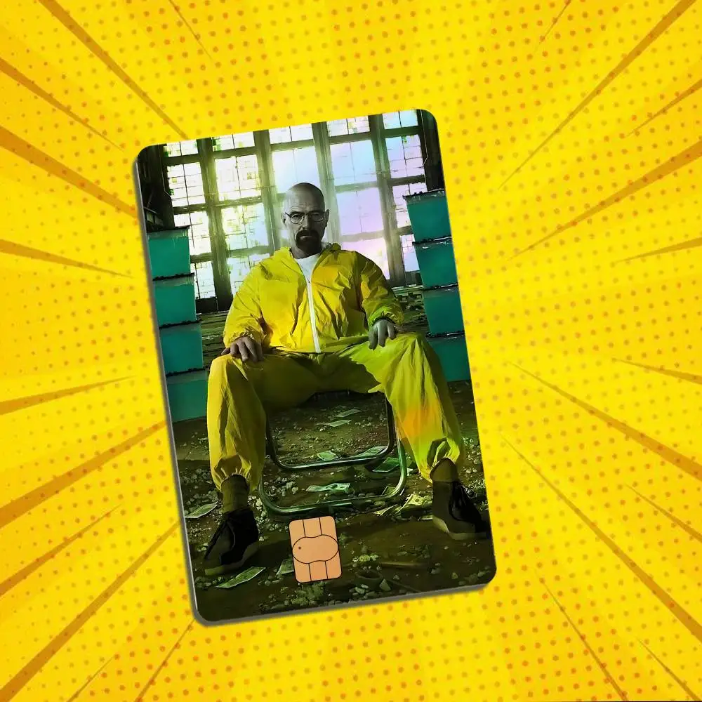 Classic Films Walter White Breaking Bad Card Stickers Credit Card DIY Card Protector Stickers Film Skin CoverHolographic