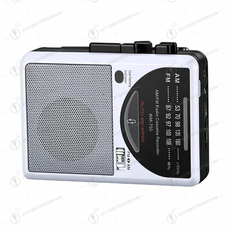 Portable Cassette Tape Player Built-in Speaker Multi Band AM FM Radio for Students English Listening Learning