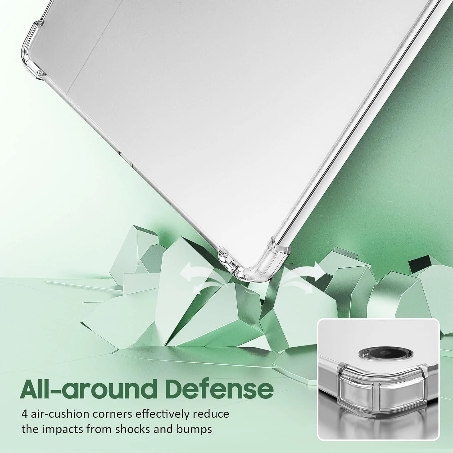 Etui na Samsung Galaxy Tab A9+ A9 Plus A11+ A11 Plus 2025 11 cali 8.7" Elastyczna silikonowa osłona TPU Przezroczysta obudowa ochronna — zdjęcie 4