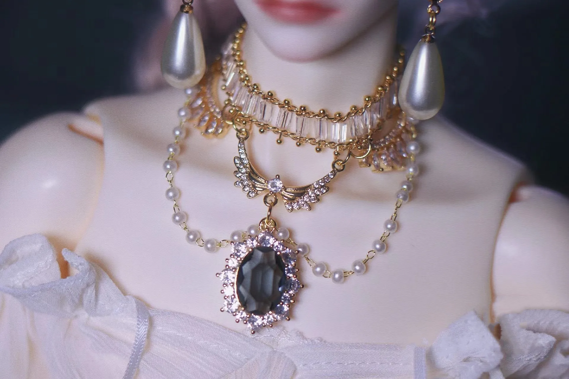 1/3 BJD Diamond Necklace Uncle Size Doll Chain 1 Piece