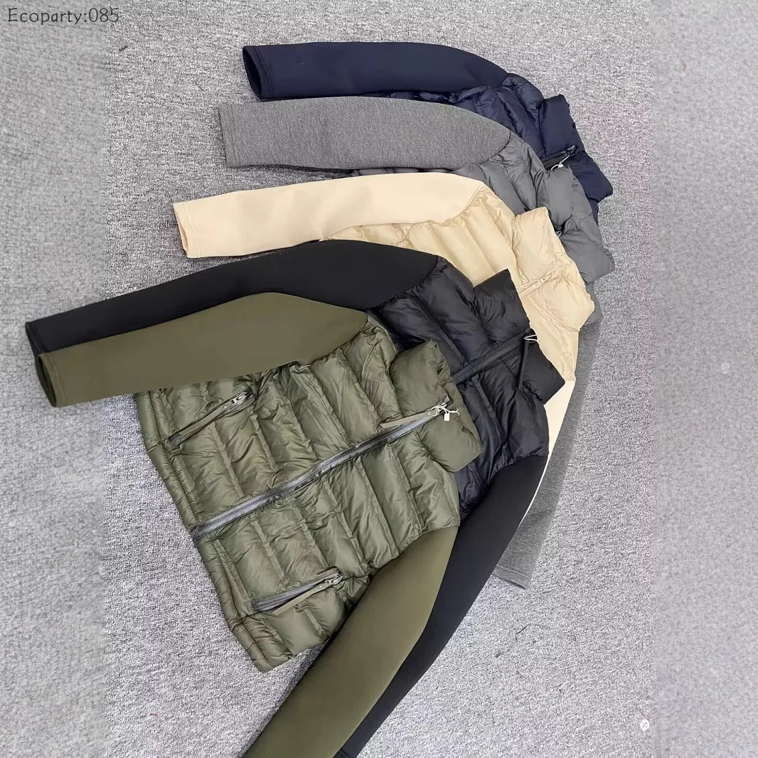 

Autumn Winter Women's Stand up Collar Splicing Short Cotton Clothes Ladies Commuting Lightweight Warm Cotton Jacket Coat New