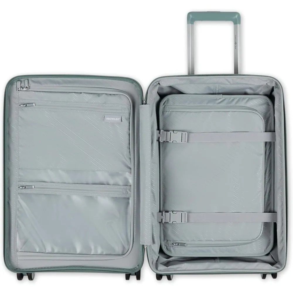samsonite elevation plus - carry-on hardside luggage with quickentry™ front compartment - scratch resistant polypropylene shell,