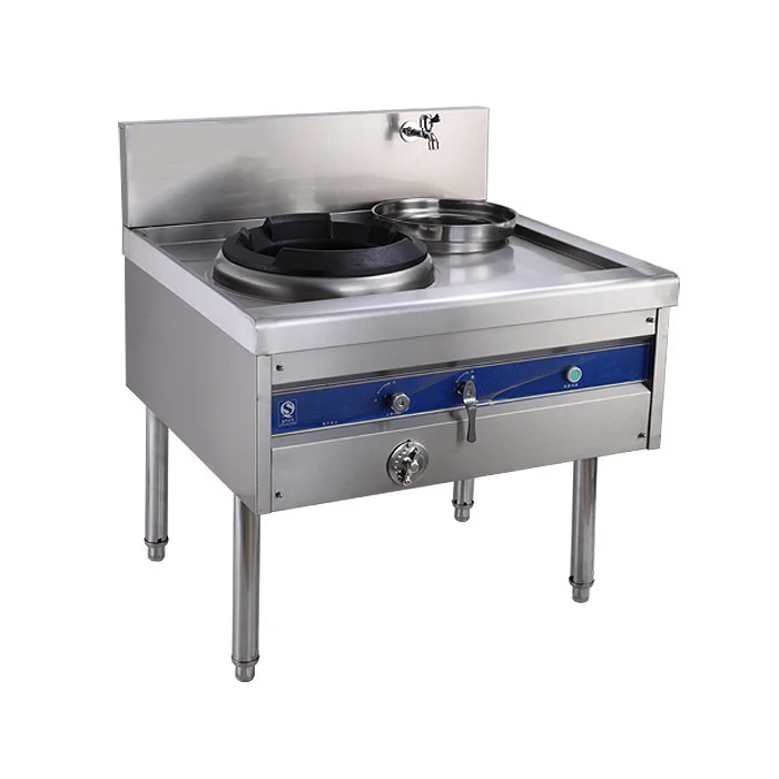 

Коммерческий китайский газовый вок, сжиженный нефтяной газ, кухонная плита, горелка с большим огнем, китайская газовая плита