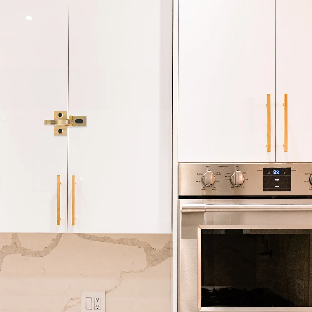 

2Sets Heavy Duty Brass Elbow Latches for Windows Doors Cabinets Smooth Finish Easy Install Antitheft Brass Elbow Latches