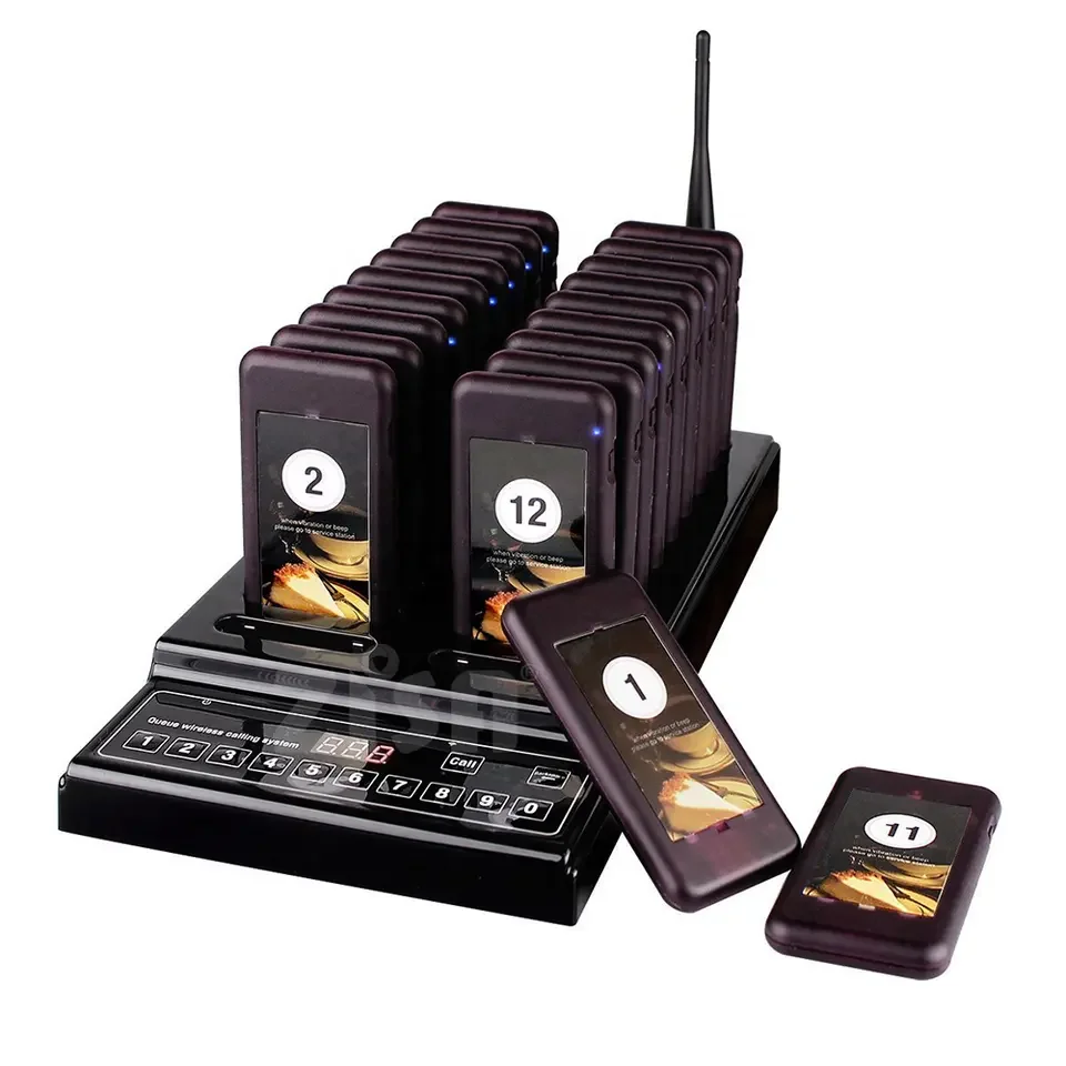 t Coffee Shop Church Food Restaurant Pager Wireless Calling System 20 Channels for Restauran