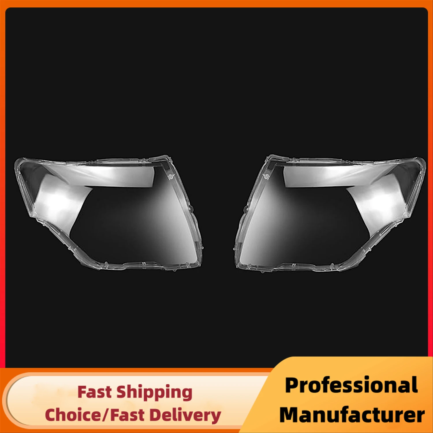 Left/Right Front Headlamp Lens Cover For Mitsubishi PAJERO V87 V93 V97 2007-2018 Transparent Lampshade Clear Headlight Cover