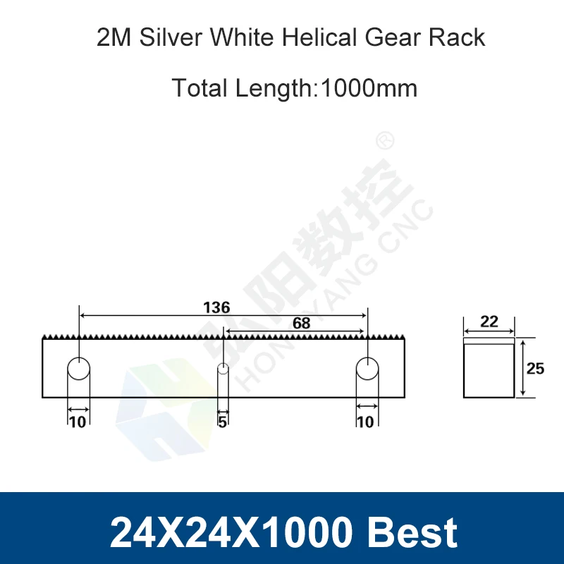 Imagem -06 - Máquina de Gravura Rack e Pinhão Guia Engrenagem 2.0 Modo Helicoidal 24x24 1000 mm Precisão Carpintaria Rack Cnc Máquina Roteador