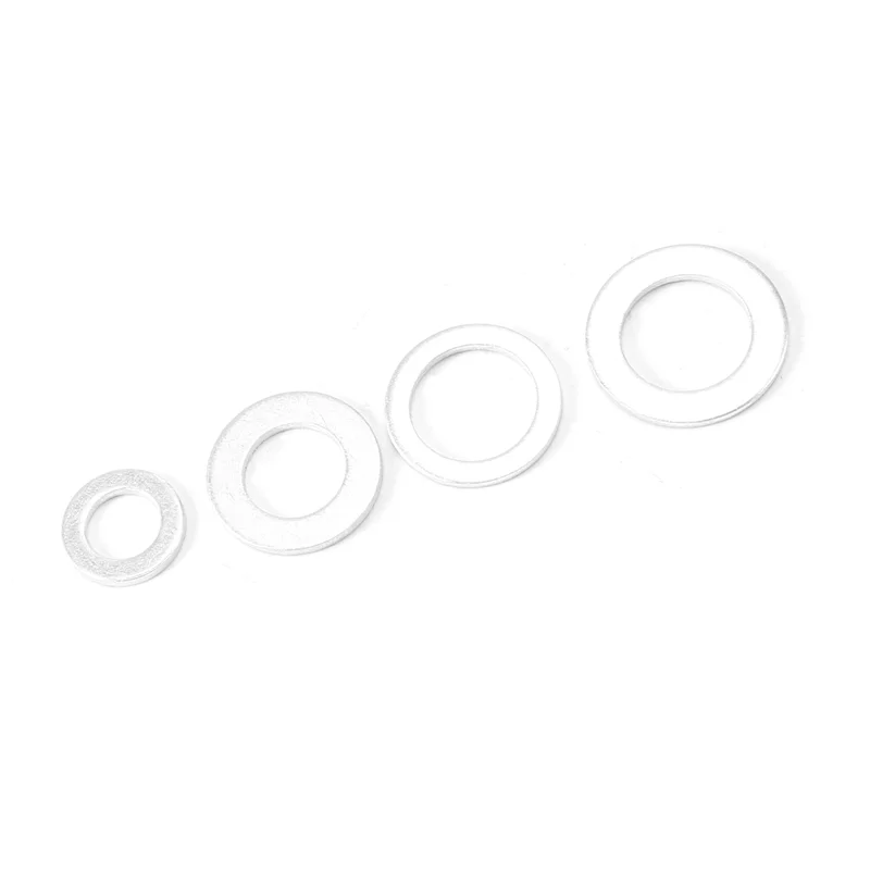 ABRU-900Pcs Aluminum Gasket Aluminum Flat Washer Aluminum Sealing Ring Combination