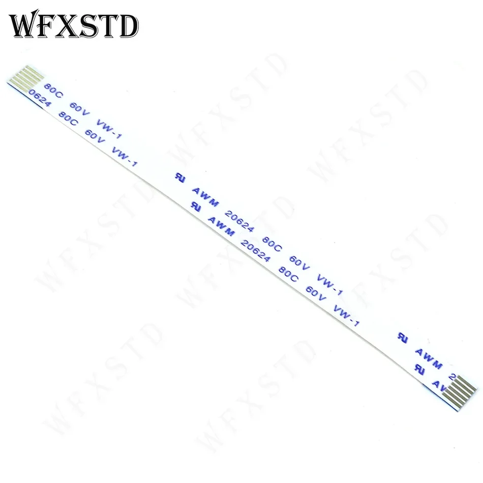 6 دبابيس 7 مللي متر 10 سنتيمتر نوع أ كابل مرن جديد AWM 20624 80C 60 فولت VW-1 E 118077   أو ه 129545   أو غيرها 2896 نفس الجانب الاتصال النحاسي