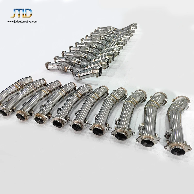 مصنع تخزين الفولاذ المقاوم للصدأ الأنابيب المستقيمة Exh-aust النازل دون حرارة لسيارات BMW G80 M3 G82 M4 #6