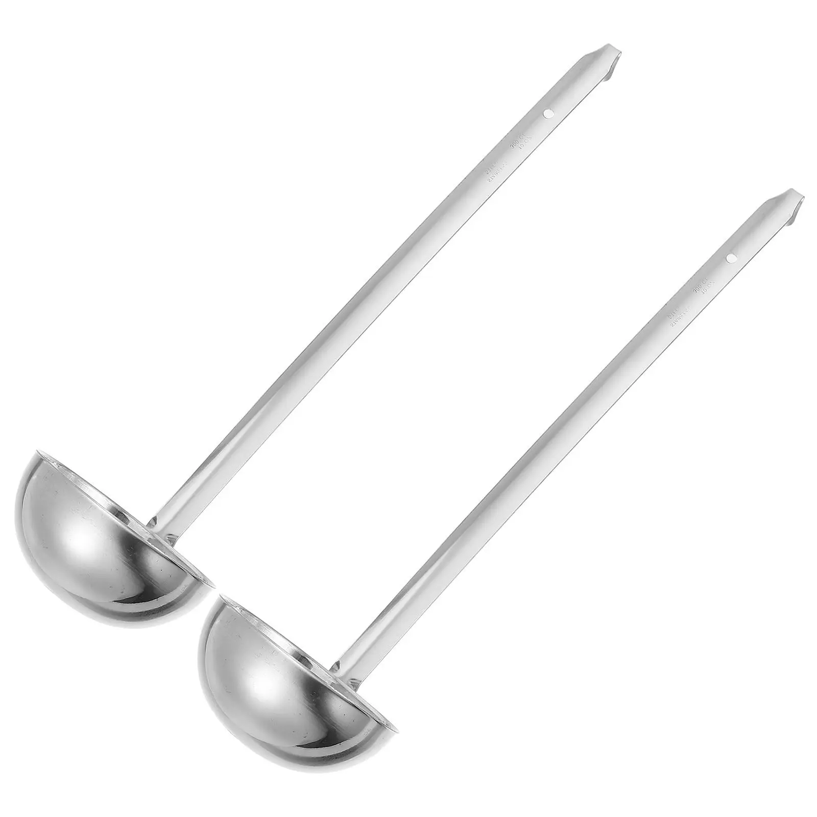 Stainless Steel Punch Bowl Ladle 15 Inch Deep Serving Spoon with Long Hook Handle for Cocktails, Soup, Buffet