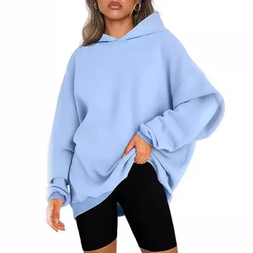 2024 New Faashion Hooded Pullover for Women Oversized Loose Casual Fleece Sweater Gothic Clothes Aesthetic Outdoor Sports Hoodie