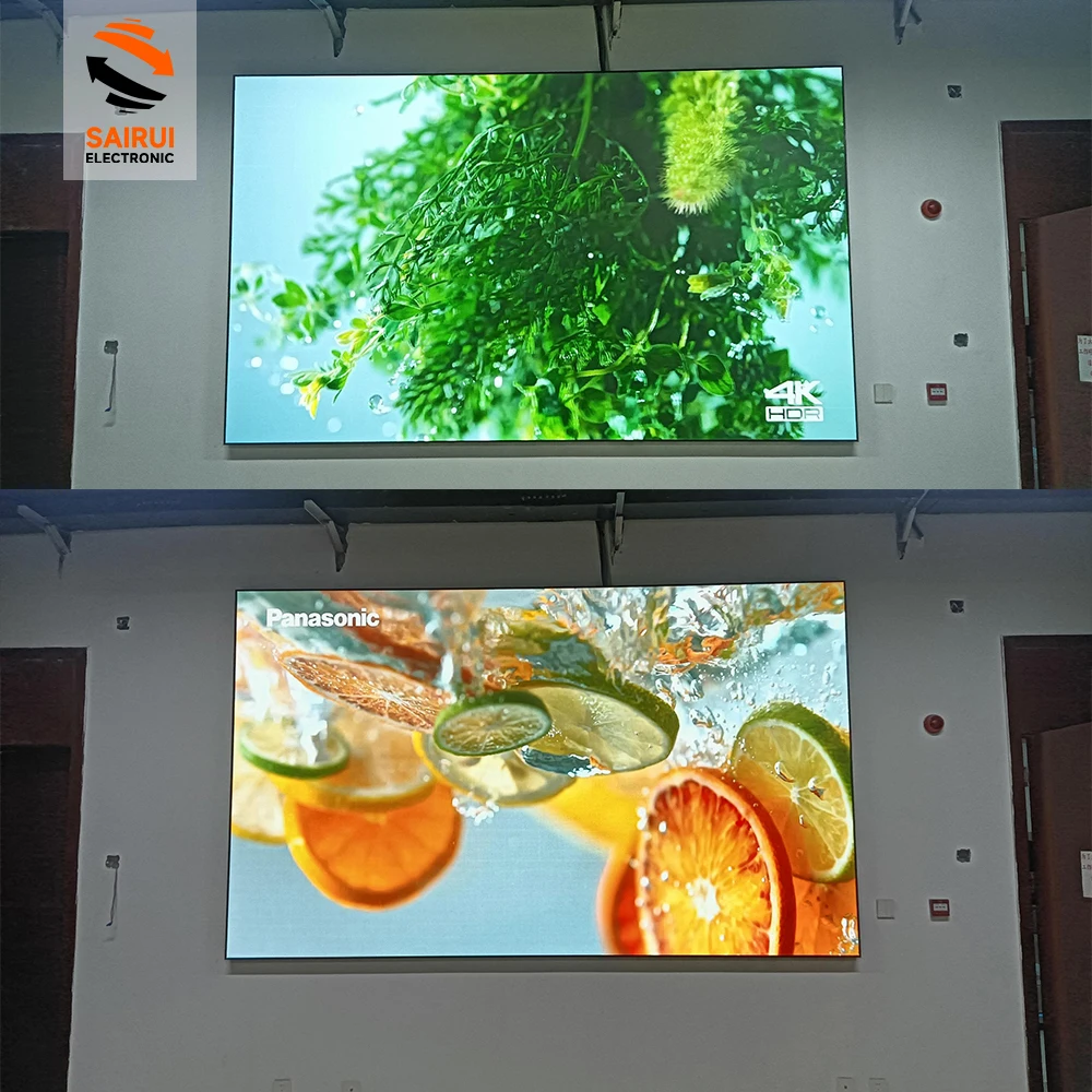 شاشة LED عالية الدقة مثبتة على الحائط للمدرسة 4*2.5 متر P1.2 P1.5 P1.8 P2 P2.5 P3 P4 شاشة LED لاجتماع تشغيل الفيديو واستخدام PPT #3