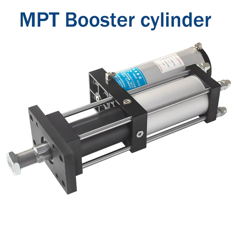 Double Action Standard Pneumatic Hydraulic Gas-Liquid Pressurized Booster Cylinder MPT 1T to 10T Bore Size 63-100mm Pressure