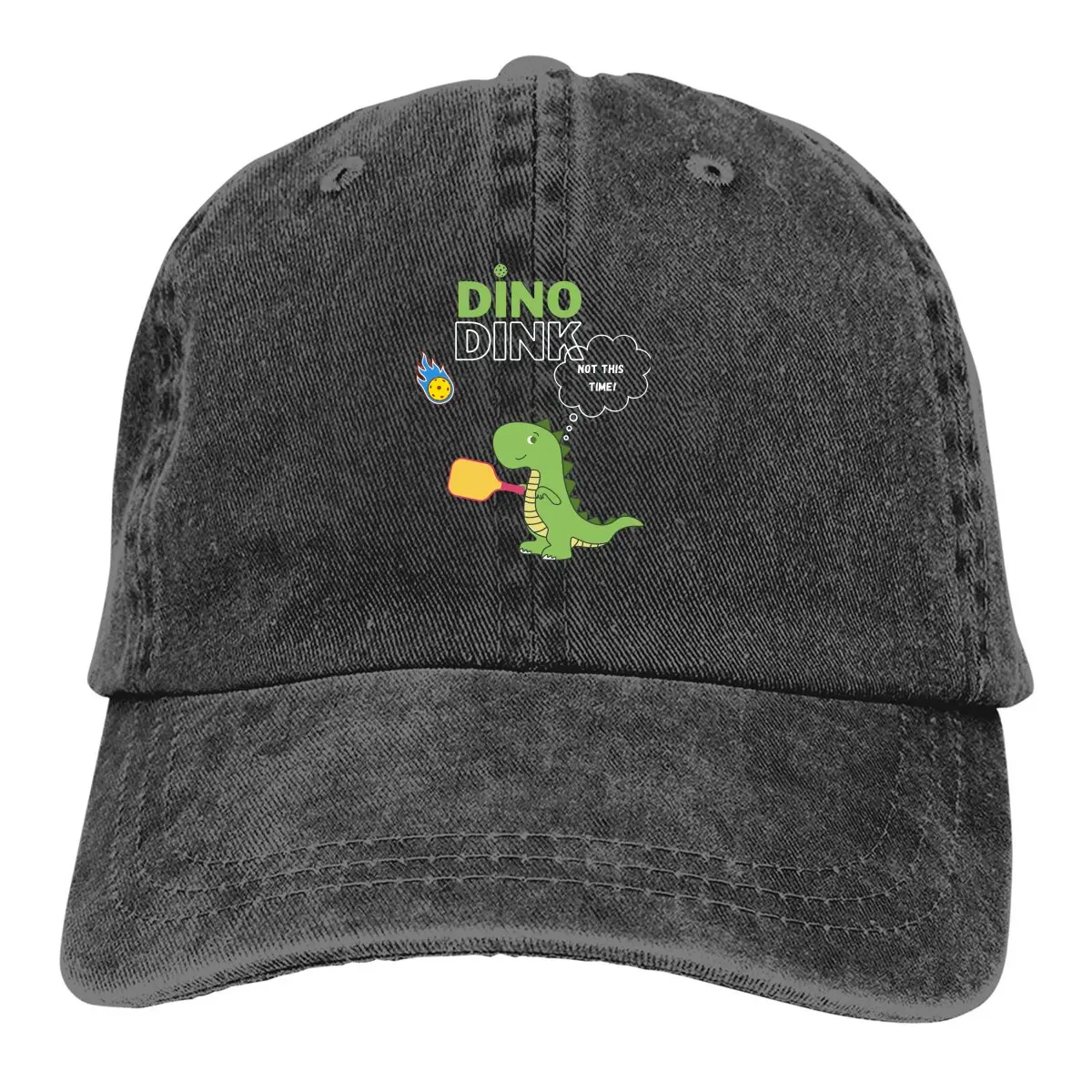 Dino Baseball Caps Peaked Cap Dink Responsibly Sun Shade Hats for Men Women