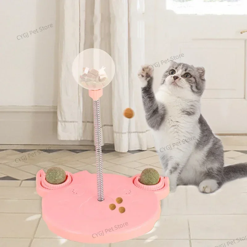 Pet quebra-cabeça comida vazando bola brinquedo gato cão interativo tratar vazamento brinquedo catnip lento gato cão alimentador diversão produtos para animais de estimação acessórios