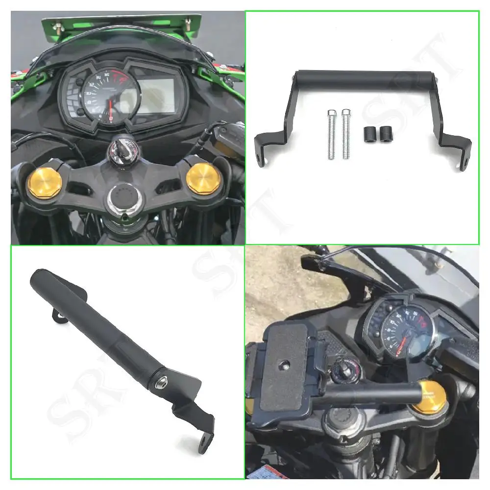 

Fit For Kawasaki ZX 25R SE Ninja ZX4R RR Motorcycle Accessories Smart Phone GPS Navigation Adapt Plate Holder Bracket 2020-2025