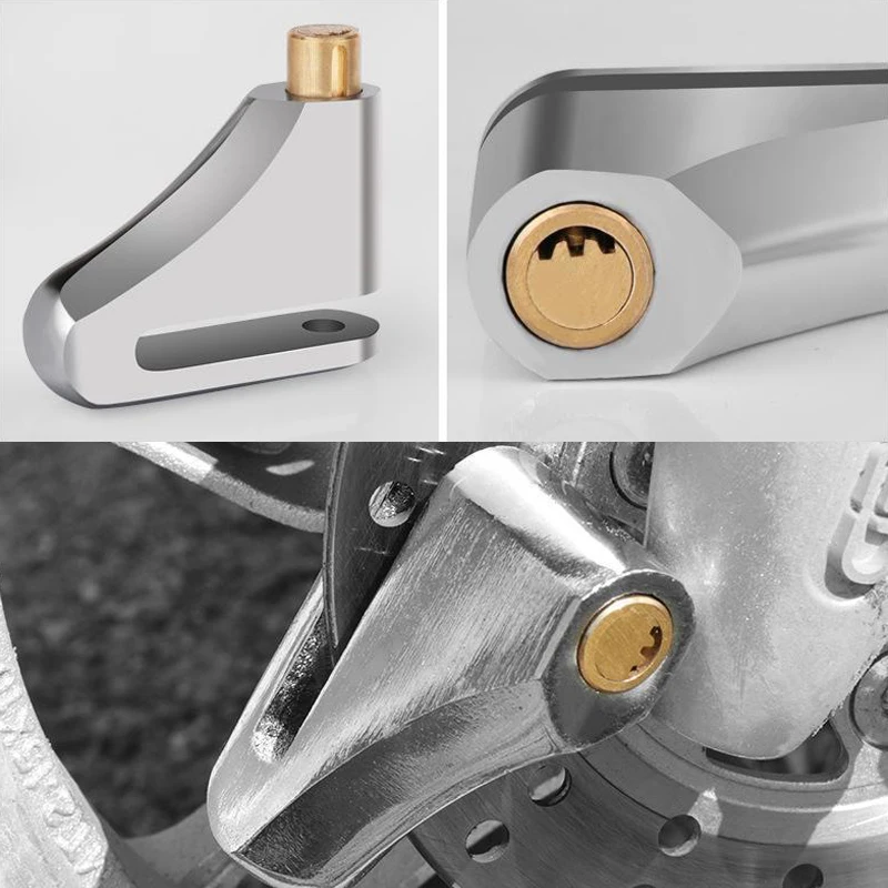 Portable Keyless Lock Universal Motorcycle Anti-theft Brake Disc Disk Lock Scooter Bike Wheel Steel Security Protection