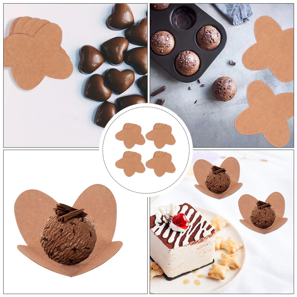 

50 Pcs Chocolate Trays Environment Friendly Paper Wrappers Simple Candy Packaging Holder Truffle Compartment Bases Healthy Safe